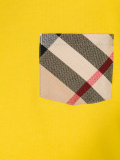 house check pocket T-shirt 
