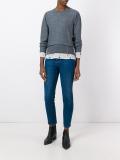 zipped studded detailing jumper