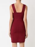 v-neck knit dress