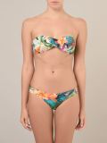 floral side ruched bikini bottom