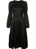 gathered detailing dress