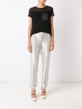 metallic trousers
