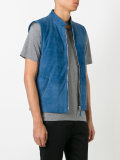 lightweight horizontal stitch gilet