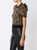 puff sleeve knit top