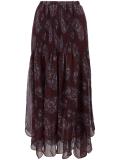 scalloped maxi skirt