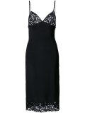 lace detailed slip dress