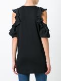 cut-out ruffle blouse 