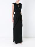 draped detailing draped dress