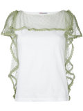 lace trimmed T-shirt 