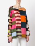 multi-stripes blouse