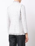 fringed detailing fit blazer