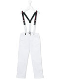 brace detail trousers