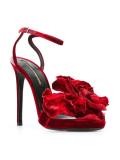 floral embellishment sandals