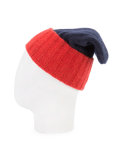 cashmere colour block beanie 