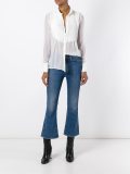pleated bib shirt
