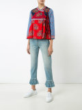 floral print wrap jacket