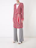 zig-zag belted cardi-coat