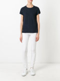 crochet lace printed T-shirt