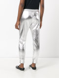 metallic cropped sweatpants