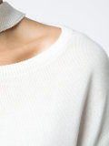 panelled knit blouse