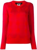 jacquard v neck jumper