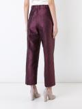 jacquard high waisted trousers