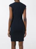 v-neck fitted dress
