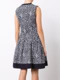 brush splatter print dress