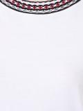 geometric collar embroidery T-shirt