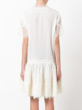 lace trim V-neck dress
