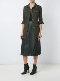 belted parka