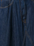 crumpled raw washed open weave midi skirt