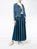 chevron print long skirt