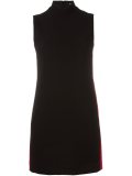 mock neck stripe dress