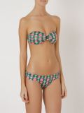 printed bandeau bikini set