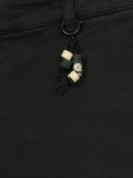 bead detail denim shorts