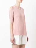 'Aristotle' cold shoulder sweater