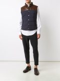 panelled padded gilet