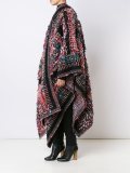 knitted boucle blanket coat