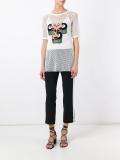 fishnet toucan embroidered top