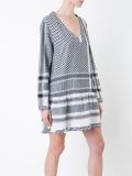 Keffiyeh jacquard V-neck dress