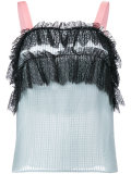 lace detail sleeveless top