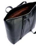 ribbed detailing shopping bag