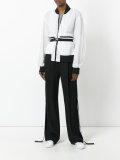belted bomber jacket