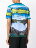 landscape print T-shirt