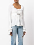 frilled blouse