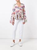 scalloped hem cropped trousers