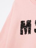 sequined logo sweatshirt