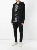 embroidered sleeve hoodie