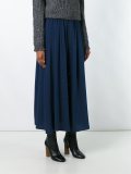high-waisted buttoned skirt